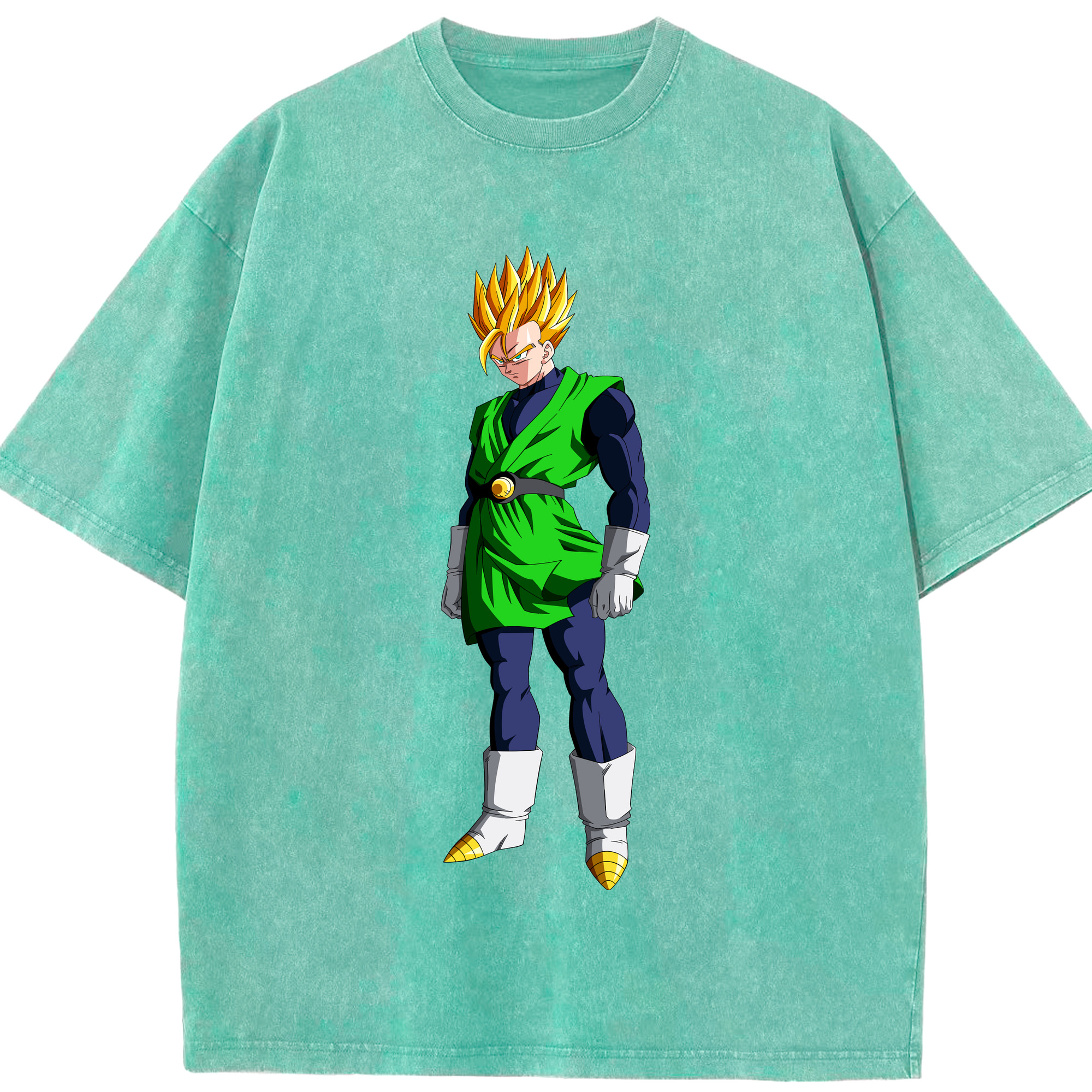（画像用） ドラゴンボール 孫 悟飯（そんごはん）DRAGON BALL Son Gohan 綿100% ヴィンテージ風 半袖Tシャツ（フロントプリント）